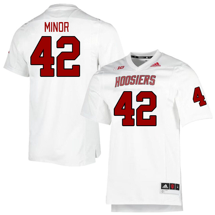 Men #42 Darryl Minor Indiana Hoosiers College Football Jerseys Stitched-Retro